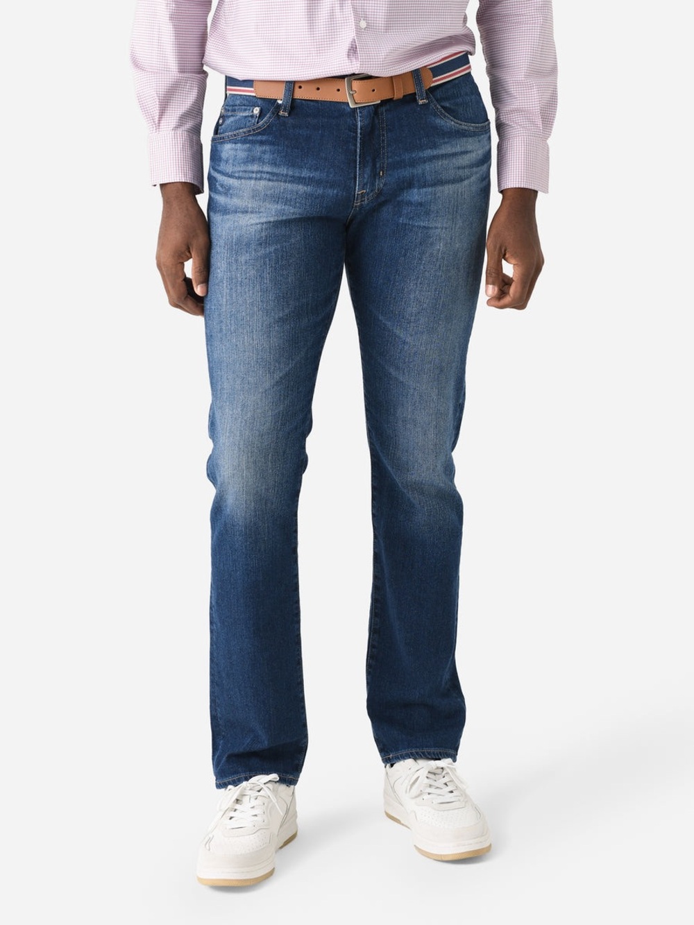 Ag Adriano Goldschmied Men’s Straight Blue Jeans